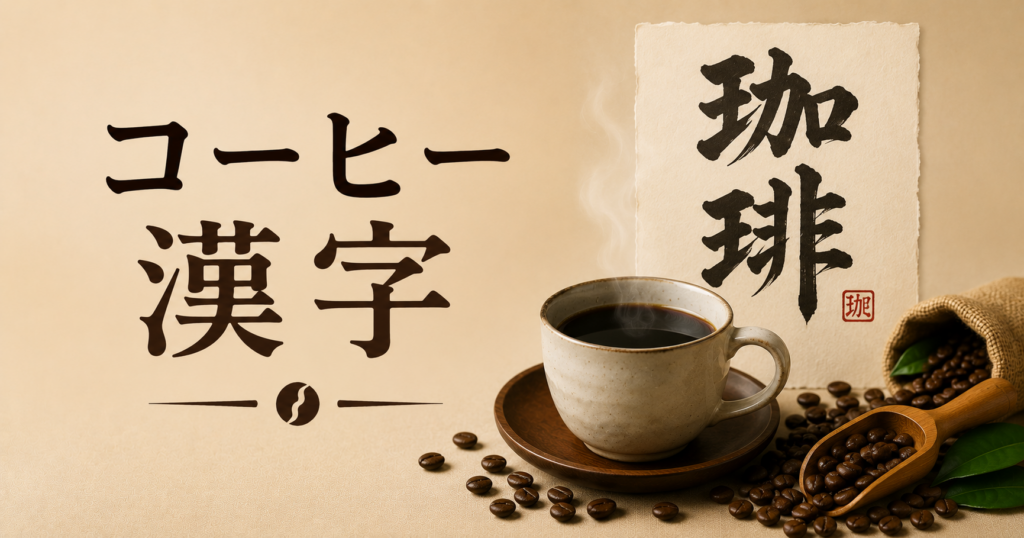 コーヒーの漢字は「珈琲」？読み方・意味・由来をわかりやすく解説