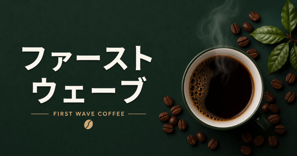 ファーストウェーブとは？コーヒーを日常に広げた第一の波を解説
