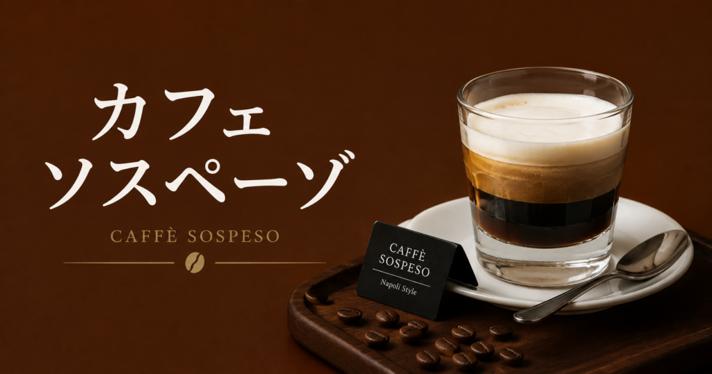 カフェ・ソスペーゾとは？ナポリ発祥の保留コーヒー文化を解説