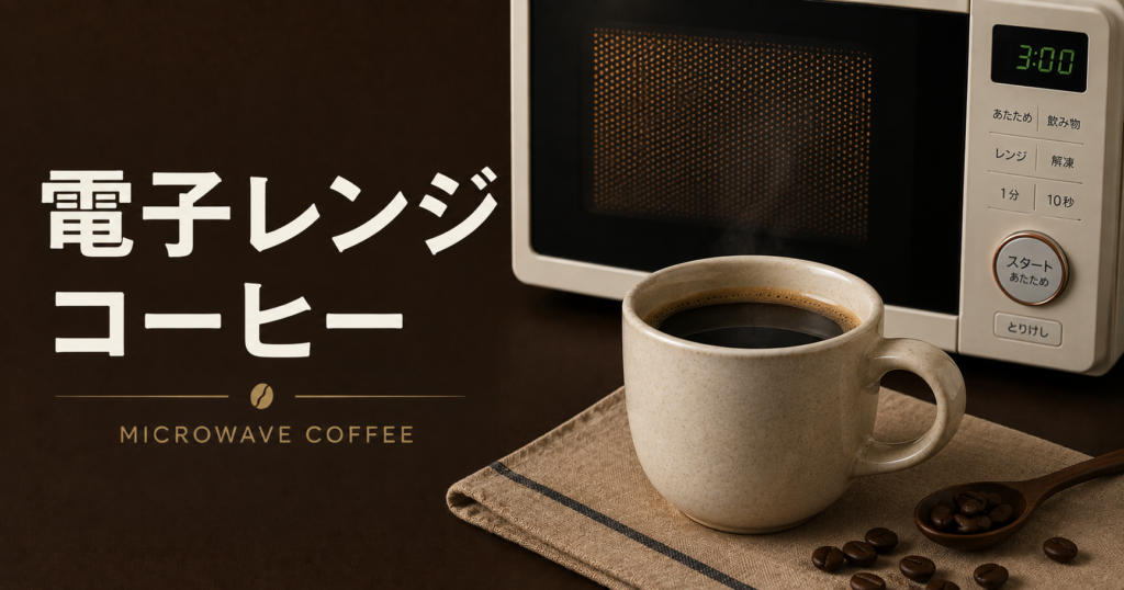 電子レンジで作るコーヒーとは？手軽に楽しめる簡単カフェ習慣をやさしく解説