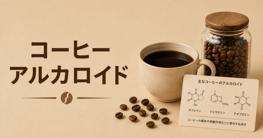 コーヒーのアルカロイドとは？カフェイン・トリゴネリン・苦味との関係をわかりやすく解説
