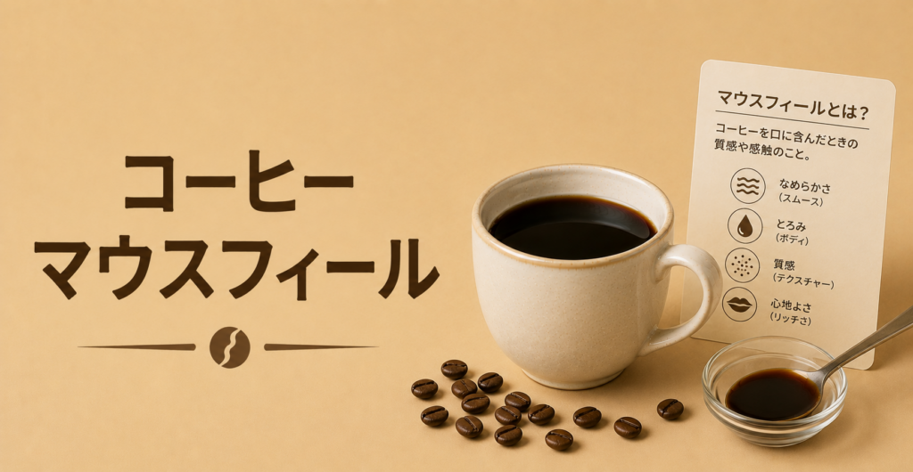 コーヒー マウスフィールとは？口あたりと質感で味わいを楽しむ基礎知識