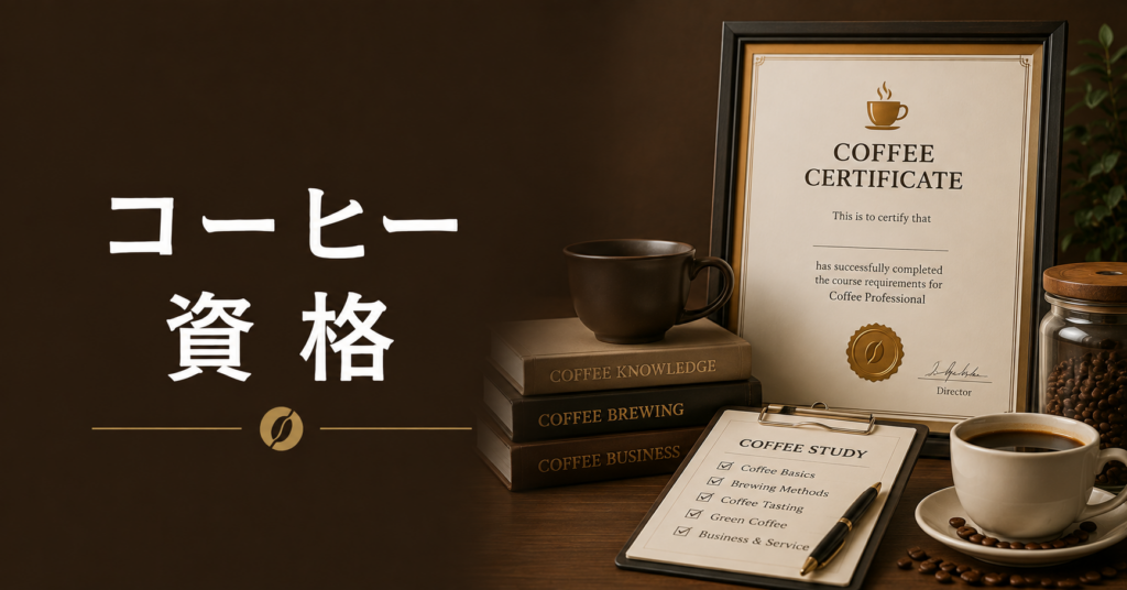 コーヒー資格とは？種類・選び方・仕事や趣味への活かし方を解説