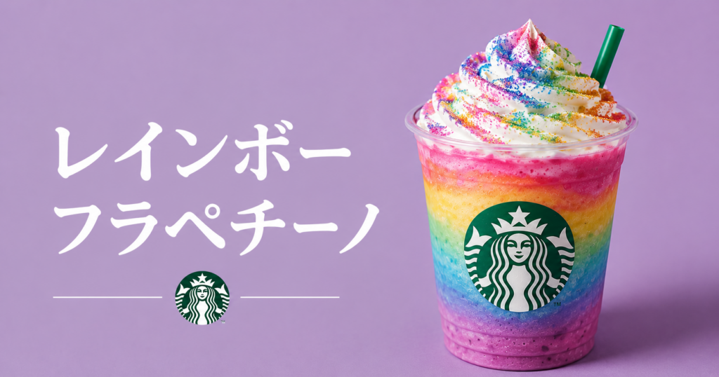 レインボーフラペチーノとは？味わい・作り方・カスタムの楽しみ方を解説