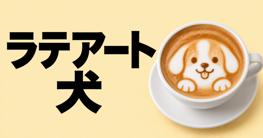 ラテアートで犬を描く方法｜かわいい作り方と練習のコツ