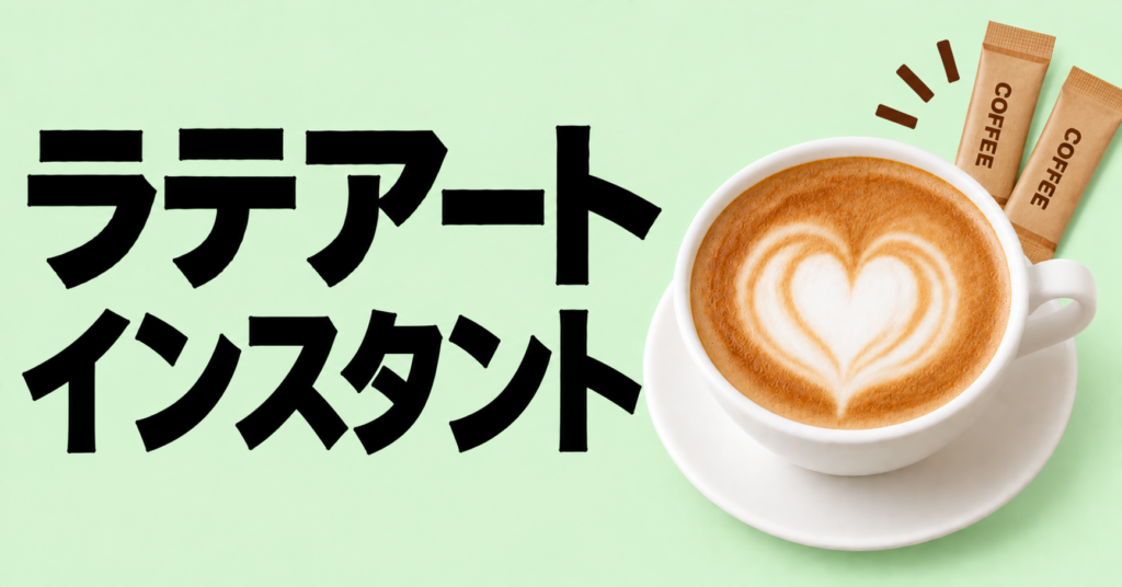 ラテアート インスタント｜手軽に楽しむための基本