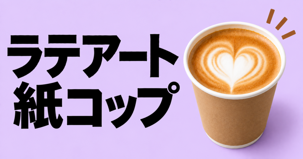ラテアート 紙コップ｜テイクアウトでも楽しむための基本