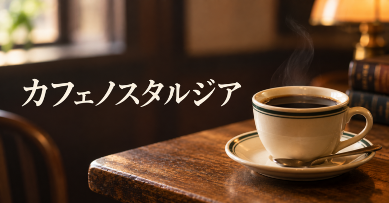 カフェノスタルジアとは？懐かしさを味わう喫茶文化とコーヒー時間をやさしく解説