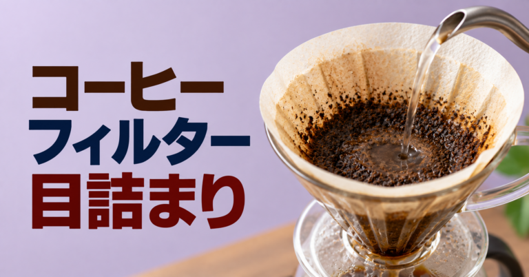 コーヒーフィルターの目詰まりとは？原因と対策を解説