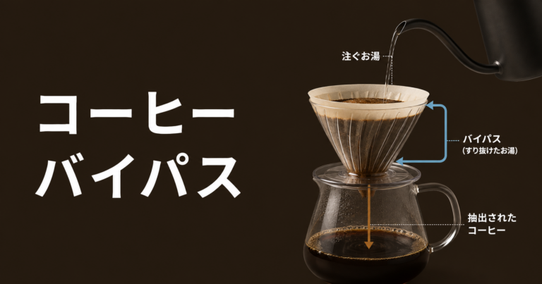 コーヒーのバイパスとは？濃さを整える抽出後のひと工夫