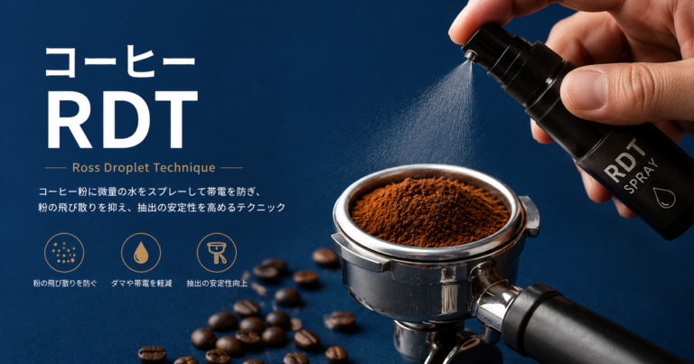 コーヒーのRDTとは？静電気を抑えて粉の飛び散りを減らす小さな工夫