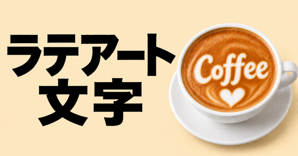 ラテアートで文字を書く方法｜メッセージをきれいに入れるコツ