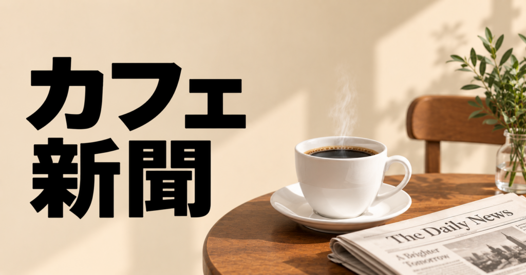 カフェ新聞とは？喫茶店で新聞を読む時間の魅力と楽しみ方