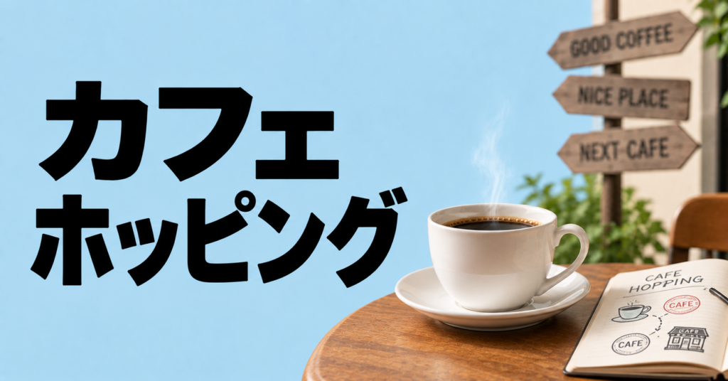 カフェホッピングとは？複数のカフェをはしごして楽しむ街歩きのすすめ