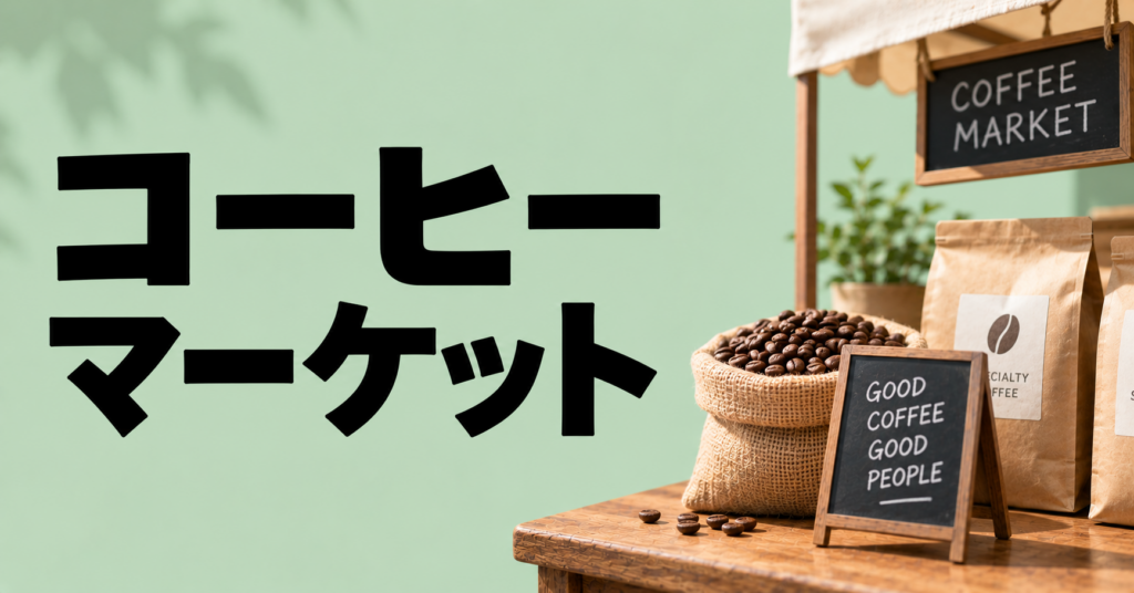 コーヒーマーケットとは？豆選びと出会いが広がる楽しみ方