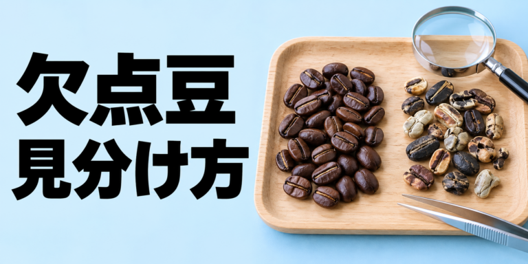 欠点豆の見分け方｜生豆・焙煎豆の特徴とハンドピックの手順を解説
