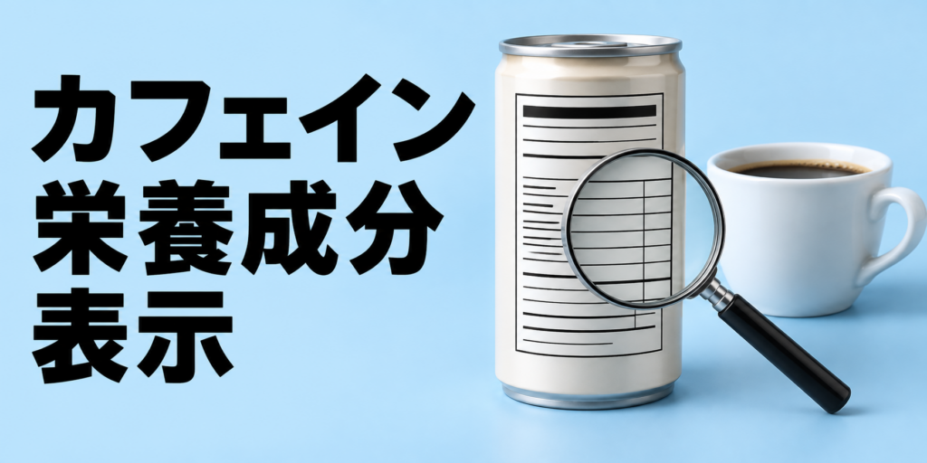 カフェインは栄養成分表示に書かれる？表示の見方と注意点を解説