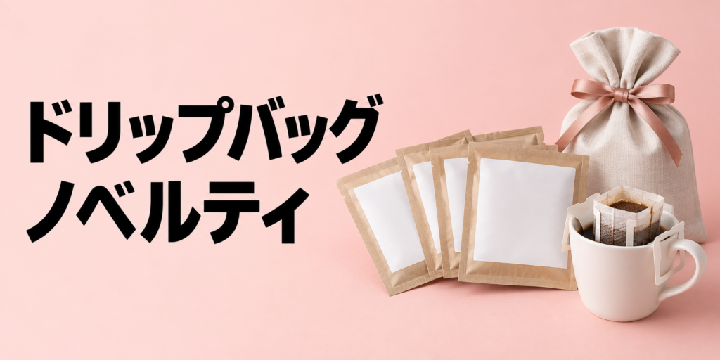 ドリップバッグのノベルティ活用ガイド｜選び方・制作方法・費用を解説