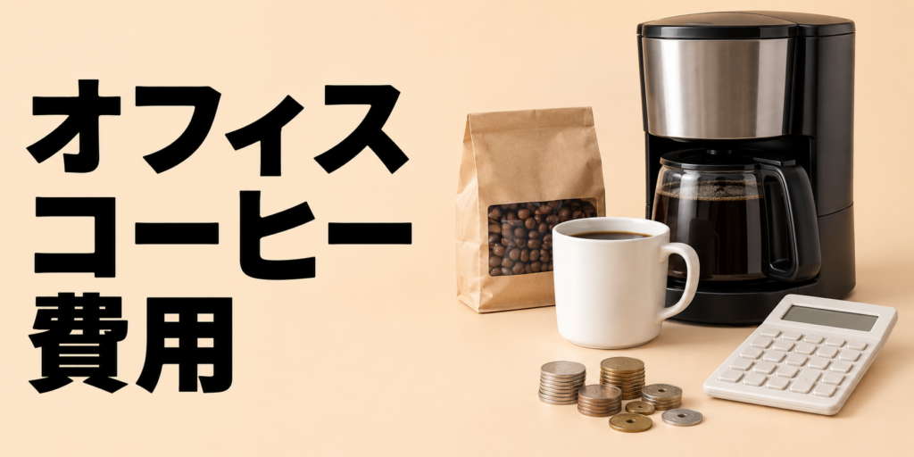 オフィスコーヒーの費用はいくら？導入方法別のコストと選び方を解説