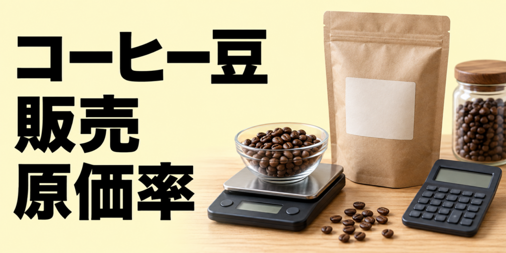 コーヒー豆販売の原価率はどう計算する？価格設定と利益改善の考え方