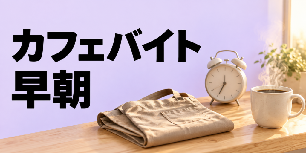 早朝のカフェバイトはきつい？仕事内容・メリット・時給・向いている人を解説