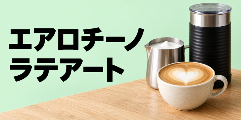 エアロチーノ4でラテアートはできる？作り方と泡を整えるコツ