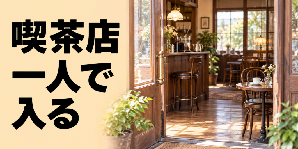 喫茶店に一人で入るのは大丈夫？初めてでも落ち着いて過ごすコツ