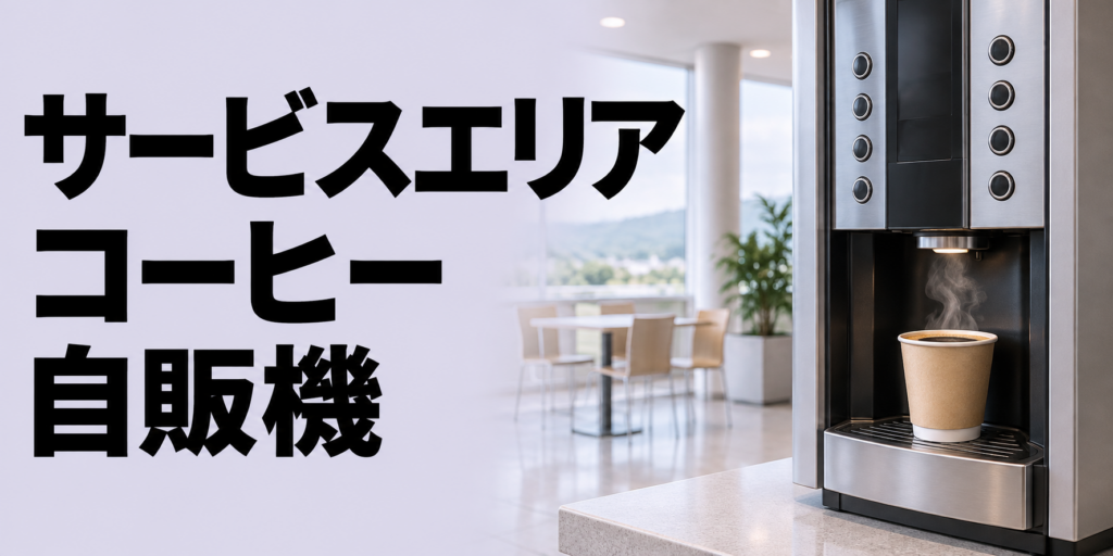サービスエリアのコーヒー自販機とは？種類・買い方・選び方を解説