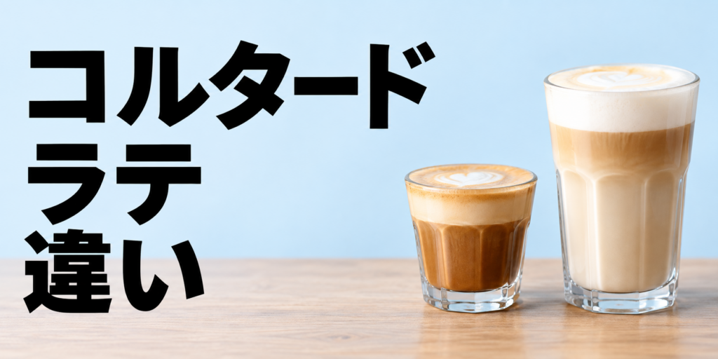 コルタードとラテの違いは？比率・味・サイズ・作り方を比較