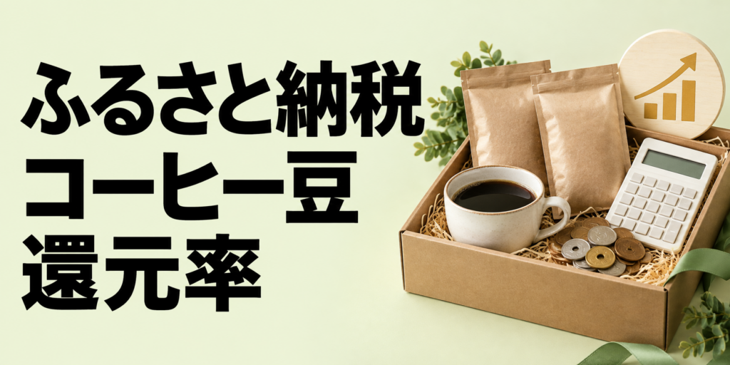 ふるさと納税でもらえるコーヒー豆の還元率は？計算方法と返礼品の選び方